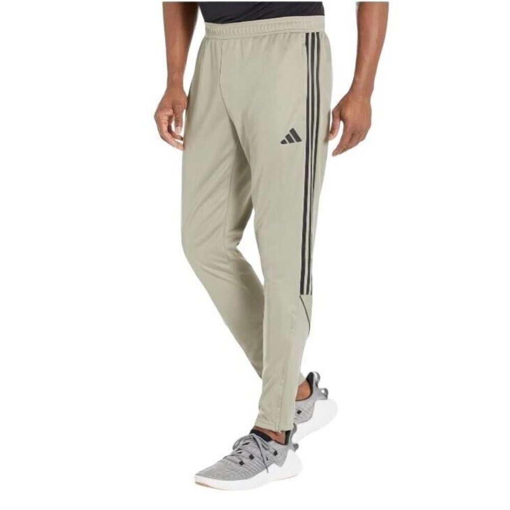NEW Mens‎ adidas Tiro 21 Men's Track Pants Silver Pebble / Black Size 4XL Tall